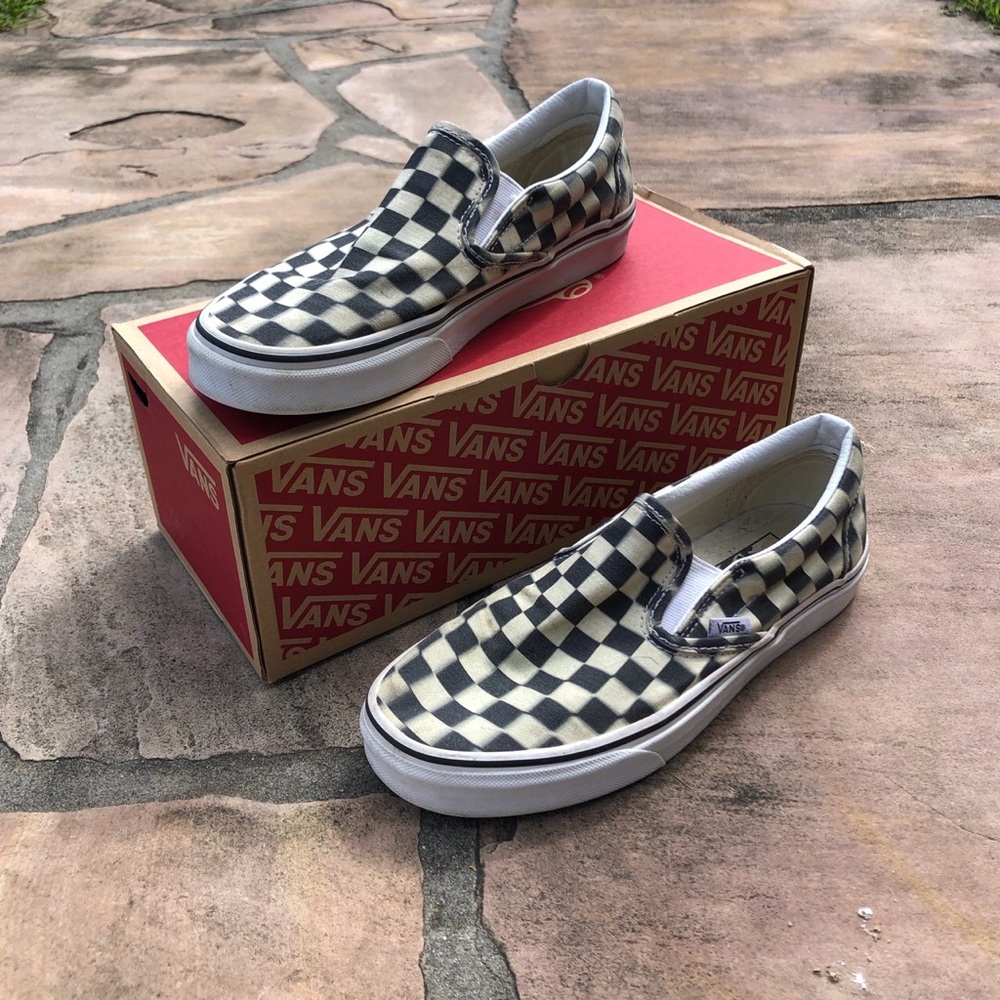 Blurred motion slip-on vans